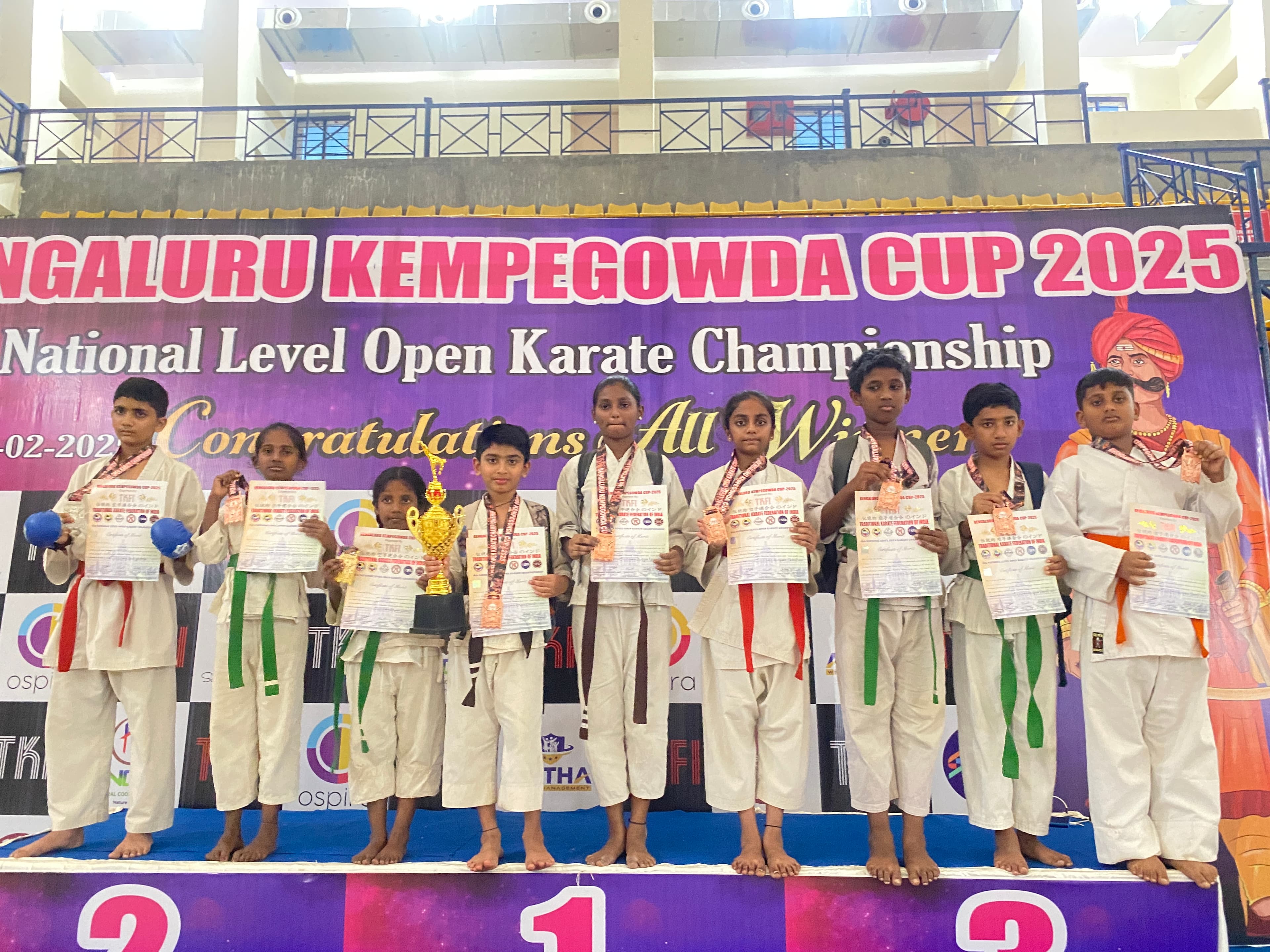 Victory Thumbs-Up after Tournament