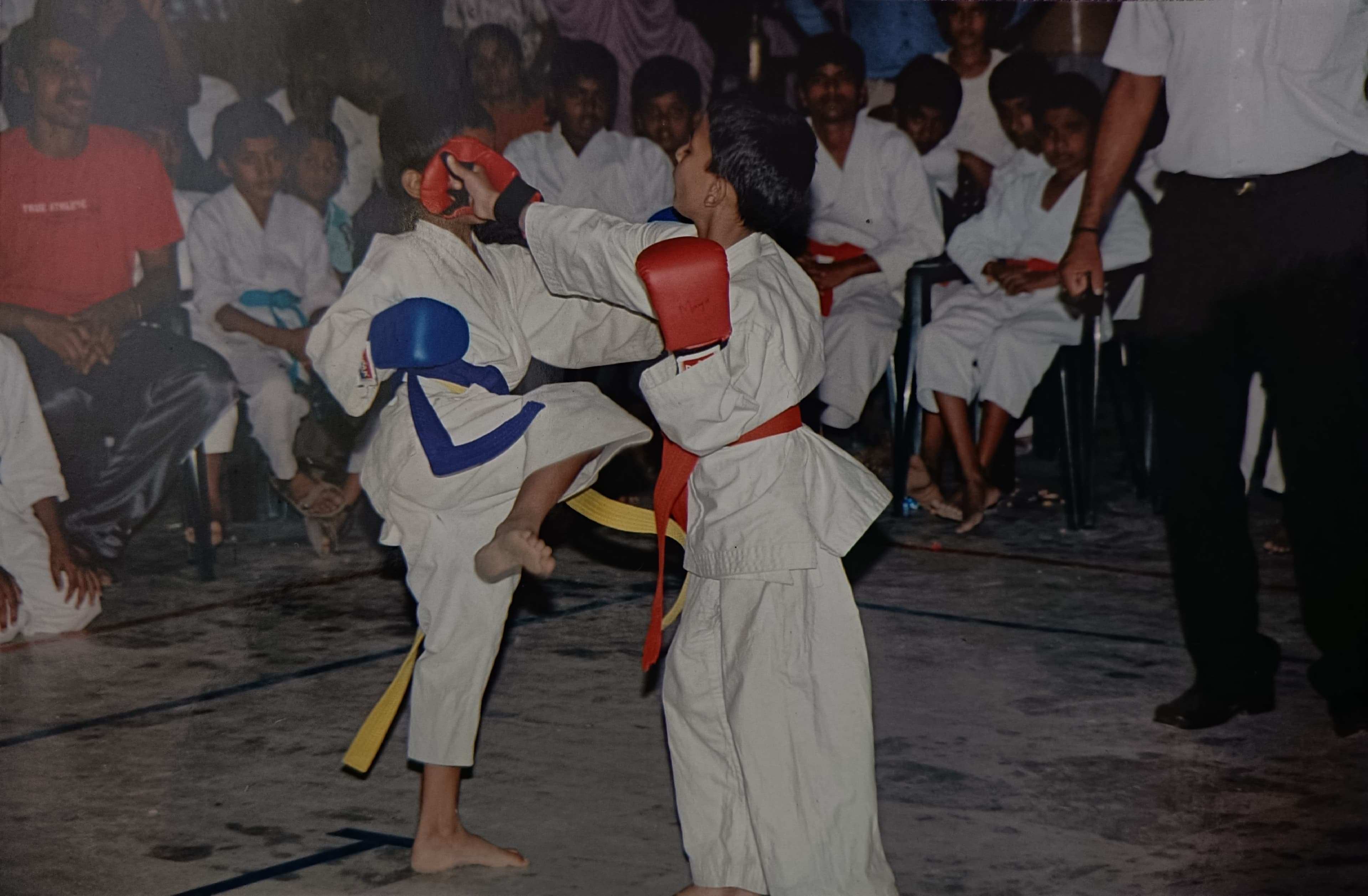 Team Group Photo at the Arena